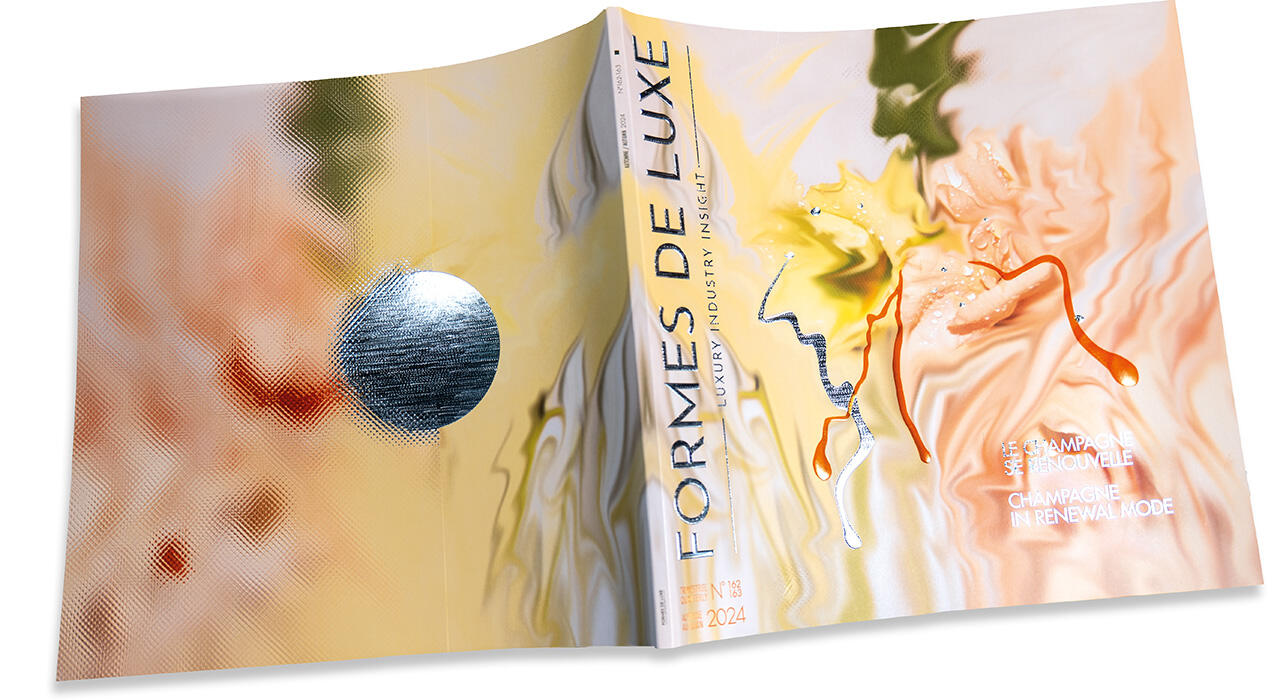 Luxe Pack magazine with fine gold hot foil stamping