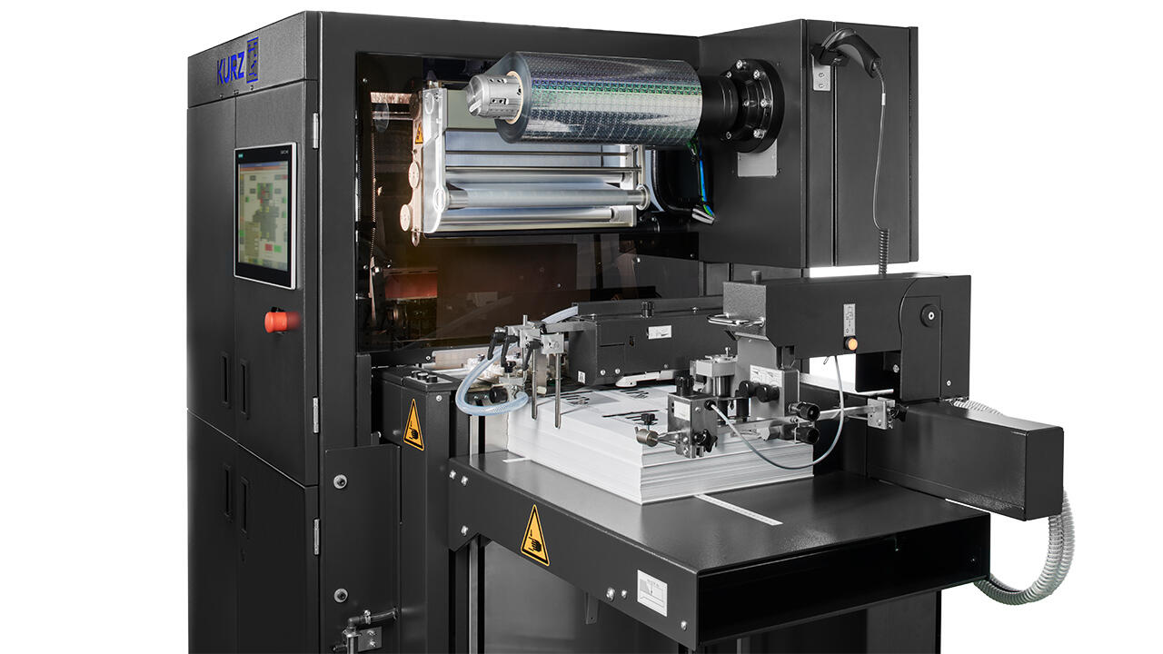 Inside view of the pneumatically controlled dancer system of the DM-SMARTLINER.